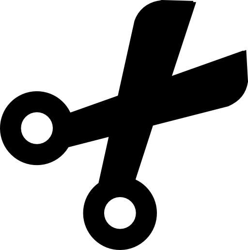 Scissors black shape