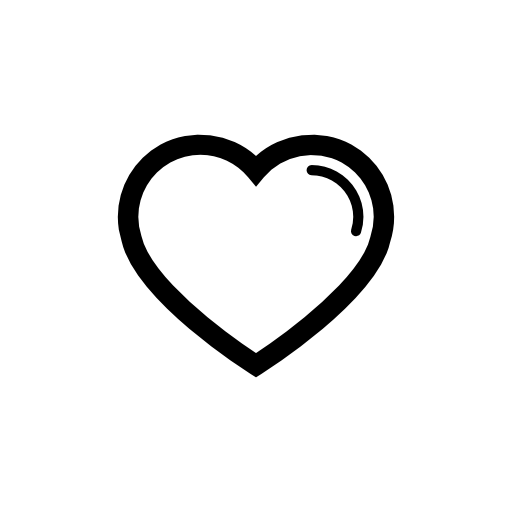 Heart shape outline