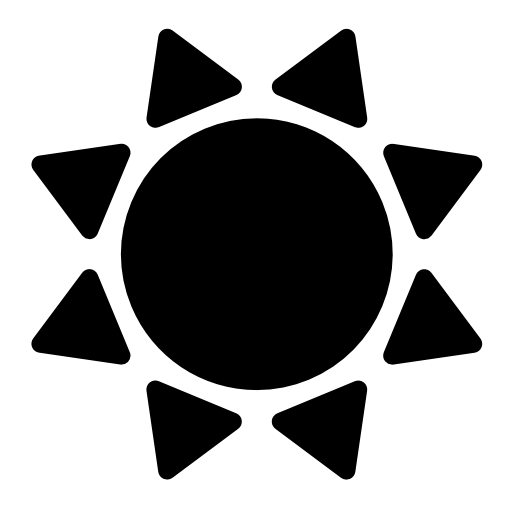 Sun black shape variant