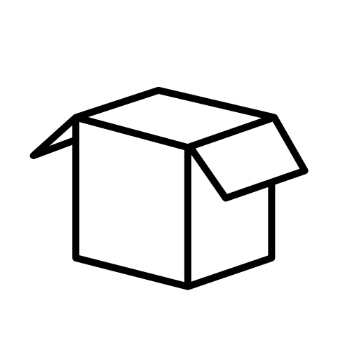Box outline shape opened