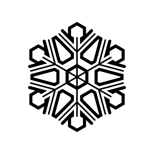Snowflake complex design with a star