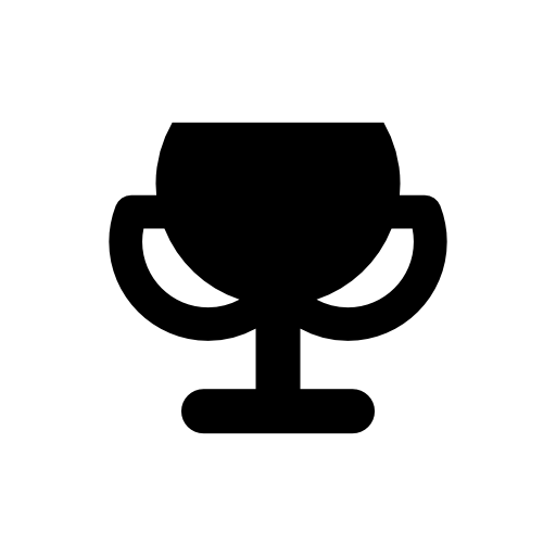 Trophy cup black silhouette