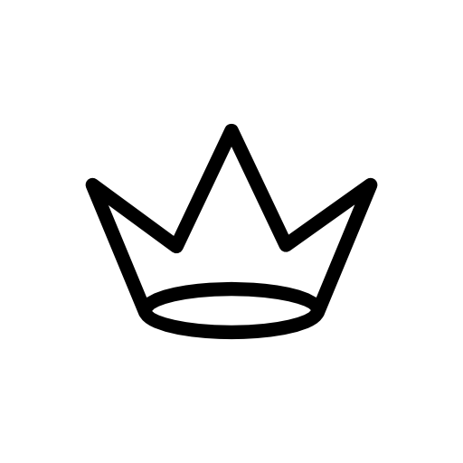Royal crown with three picks