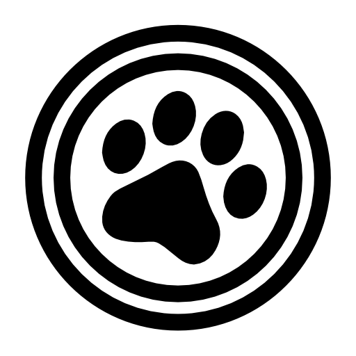 Pets circular sign
