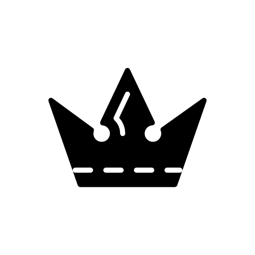 Royal black crown antique shape