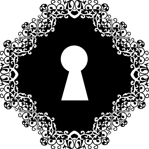 Keyhole in a rhombus shape