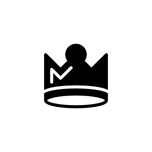 Royal crown solid dark design