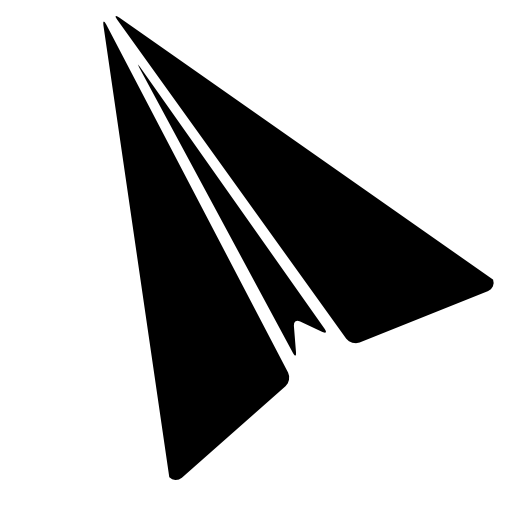 Paper airplane silhouette