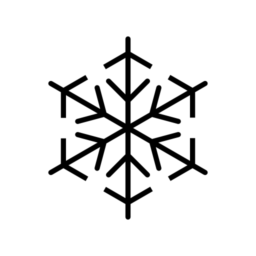 Snowflake hexagonal shape