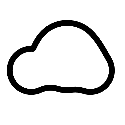 Cloud outline shape