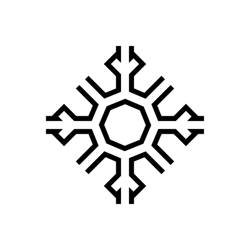 Snowflake with crosses