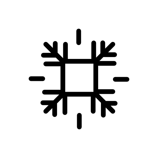 Snowflake square shape design