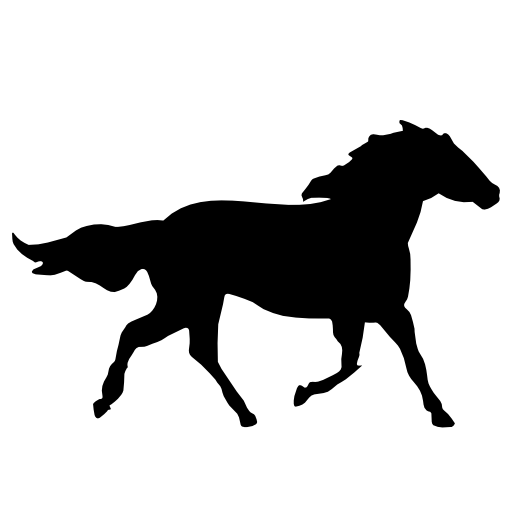 Horse black shape
