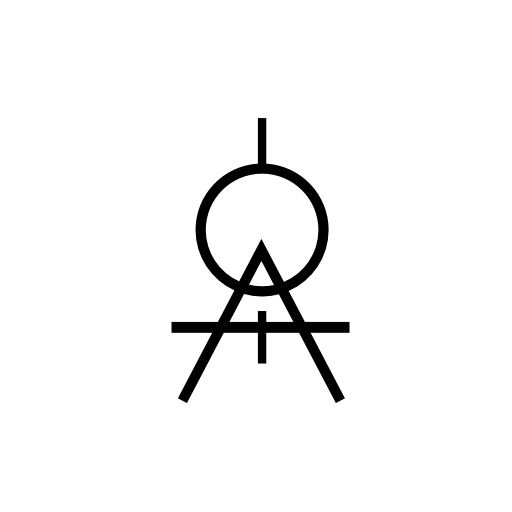 Protractor symbol