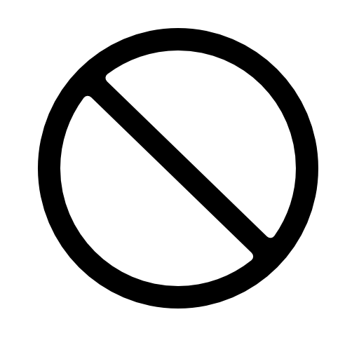 Prohibition symbol