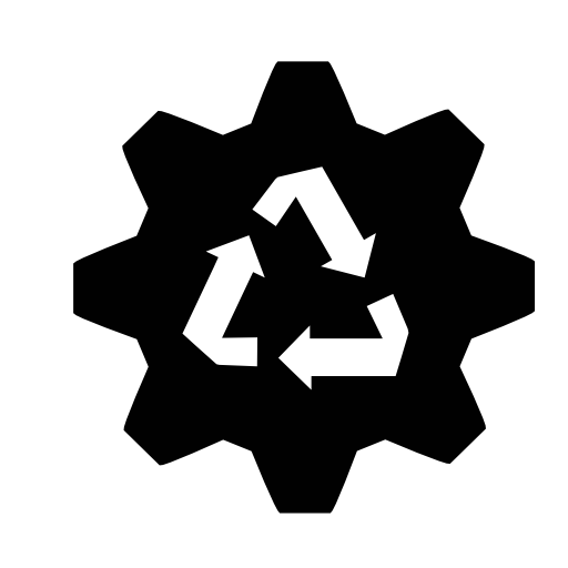 Recycling factory symbol