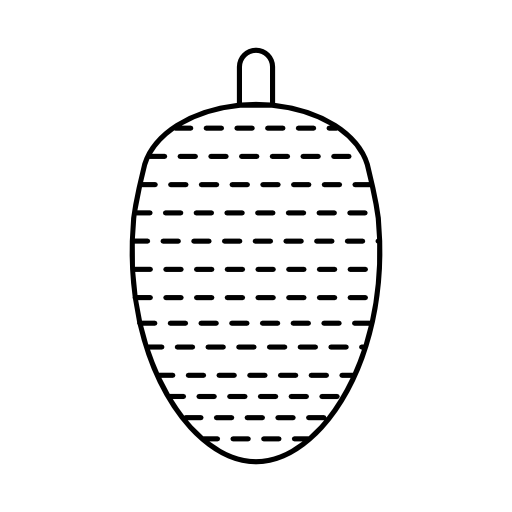 Oval shaped ornament