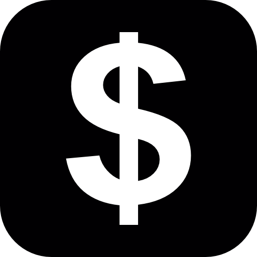 Dollar symbol in a rounded square