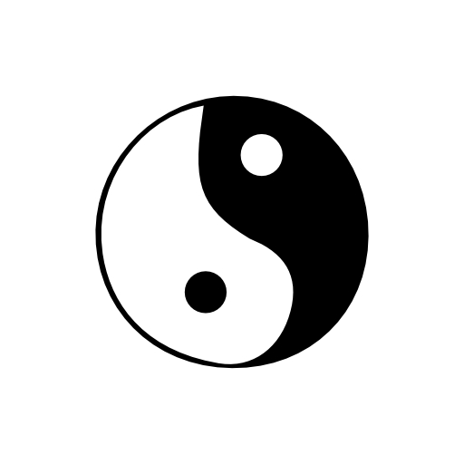 Zen yin yang symbol
