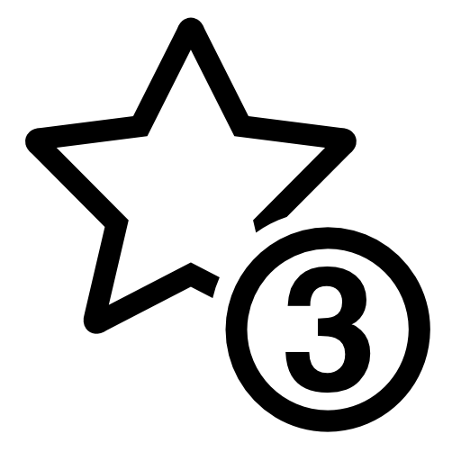 3 stars symbol