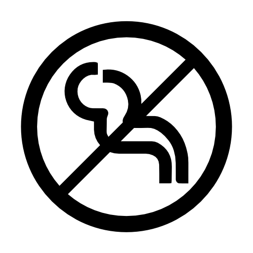 Smoking prohibition circular signal
