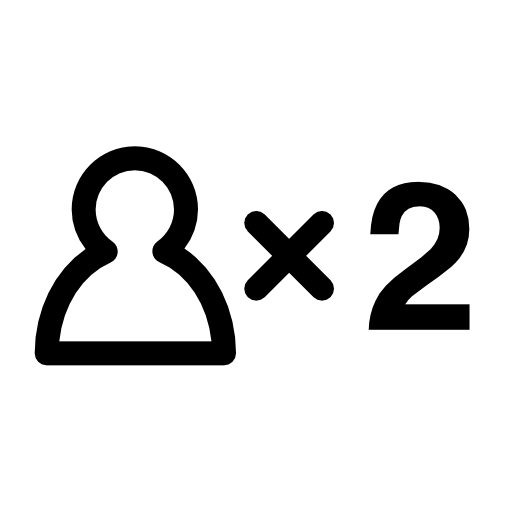 Two persons signal