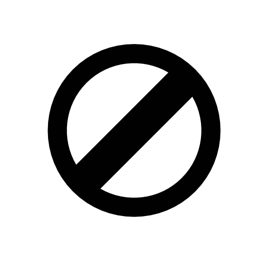 Blocked symbol