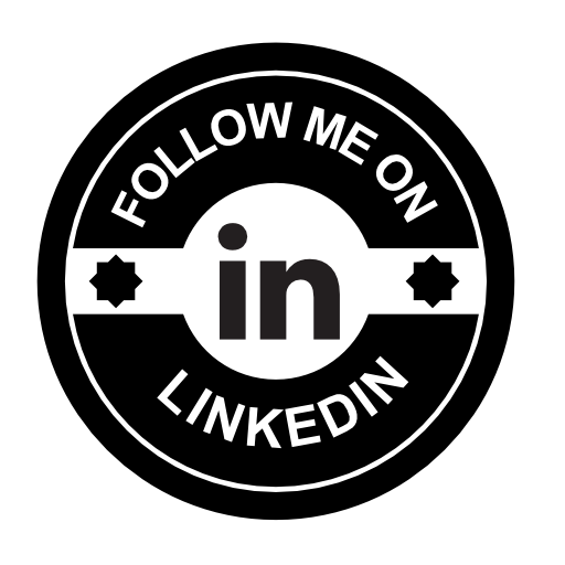Follow me on LinkedIn social badge