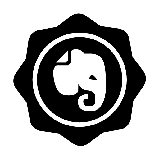 Elephant in social badge