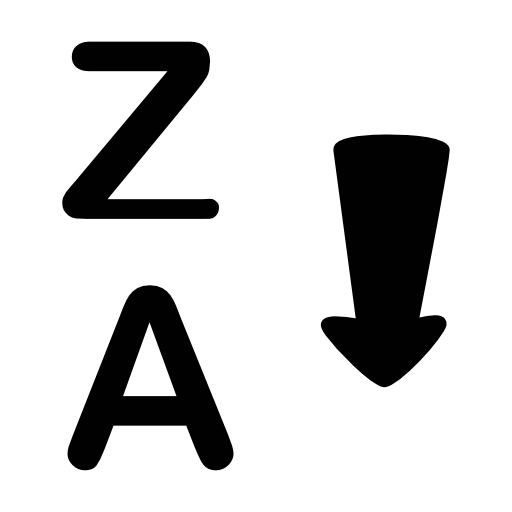 Alphabet backwards