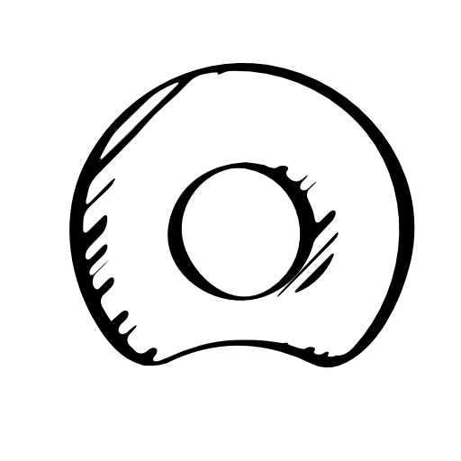 Netog sketched social logo outline symbol