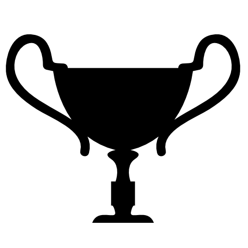 Football chalice shaped trophy