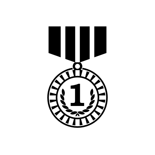 Medal of number one