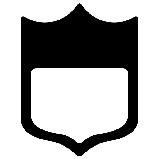 Rugby two color badge