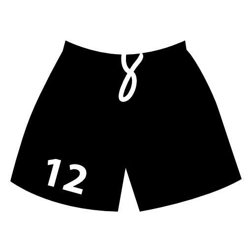 Football shorts with number 12