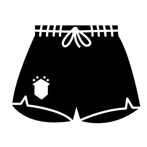 Football shorts with string belt