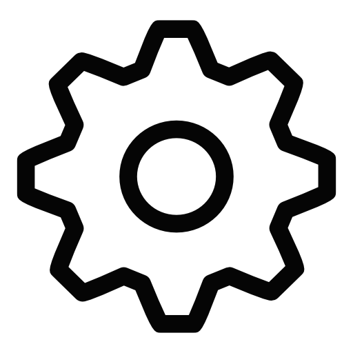 Settings gear symbol