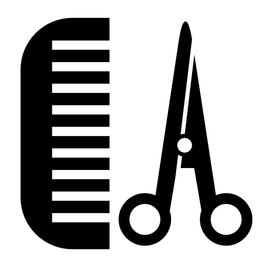 Comb and scissors for hair