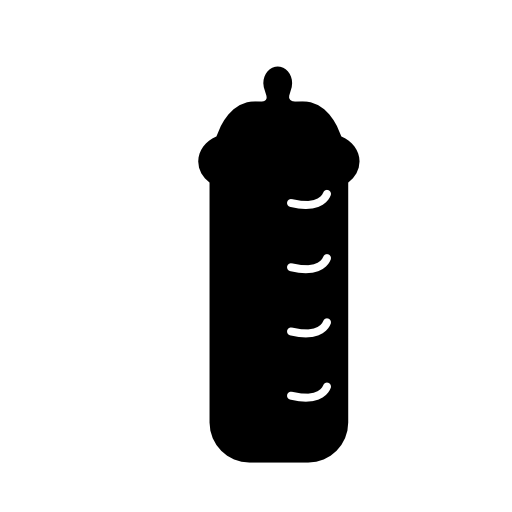 Baby bottle in black version