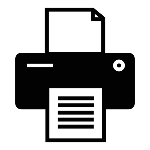Printer tool, IOS 7 interface symbol