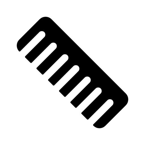 Comb tool silhouette