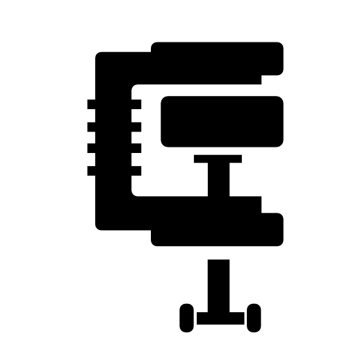 Heat compress machine silhouette
