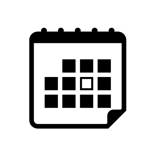 Calendar with squares