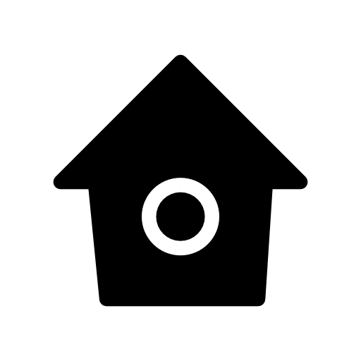Bird house with small round hole