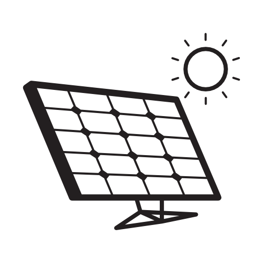 Solar panel in sunlight