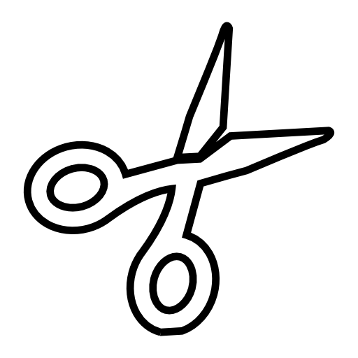 IOS 7 symbol, scissor