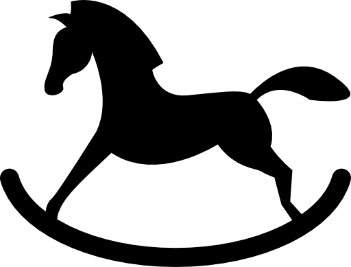 Rocker horse silhouette