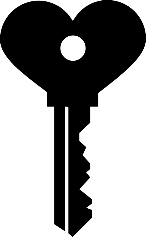 Heart shaped key