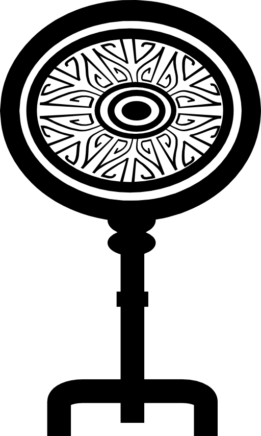 Key shape with an oval