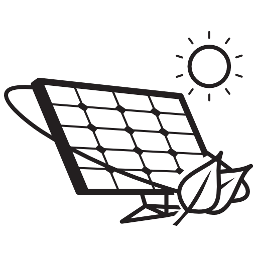 Eco solar panel in sunlight